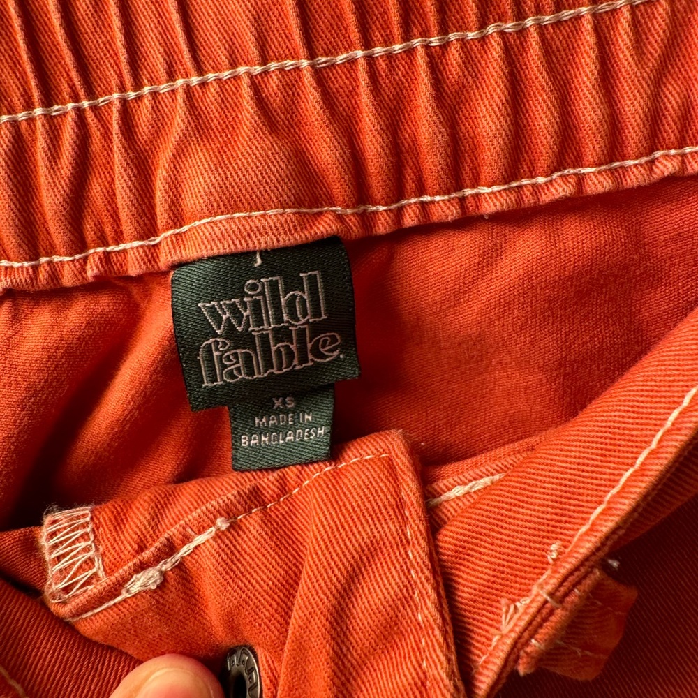 Wild fable orange cargo pants